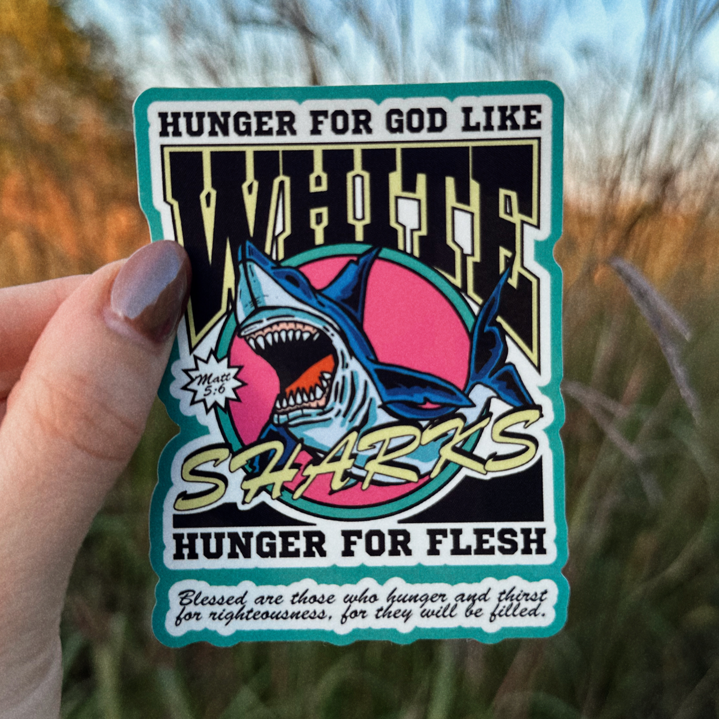 Hunger for God Sticker