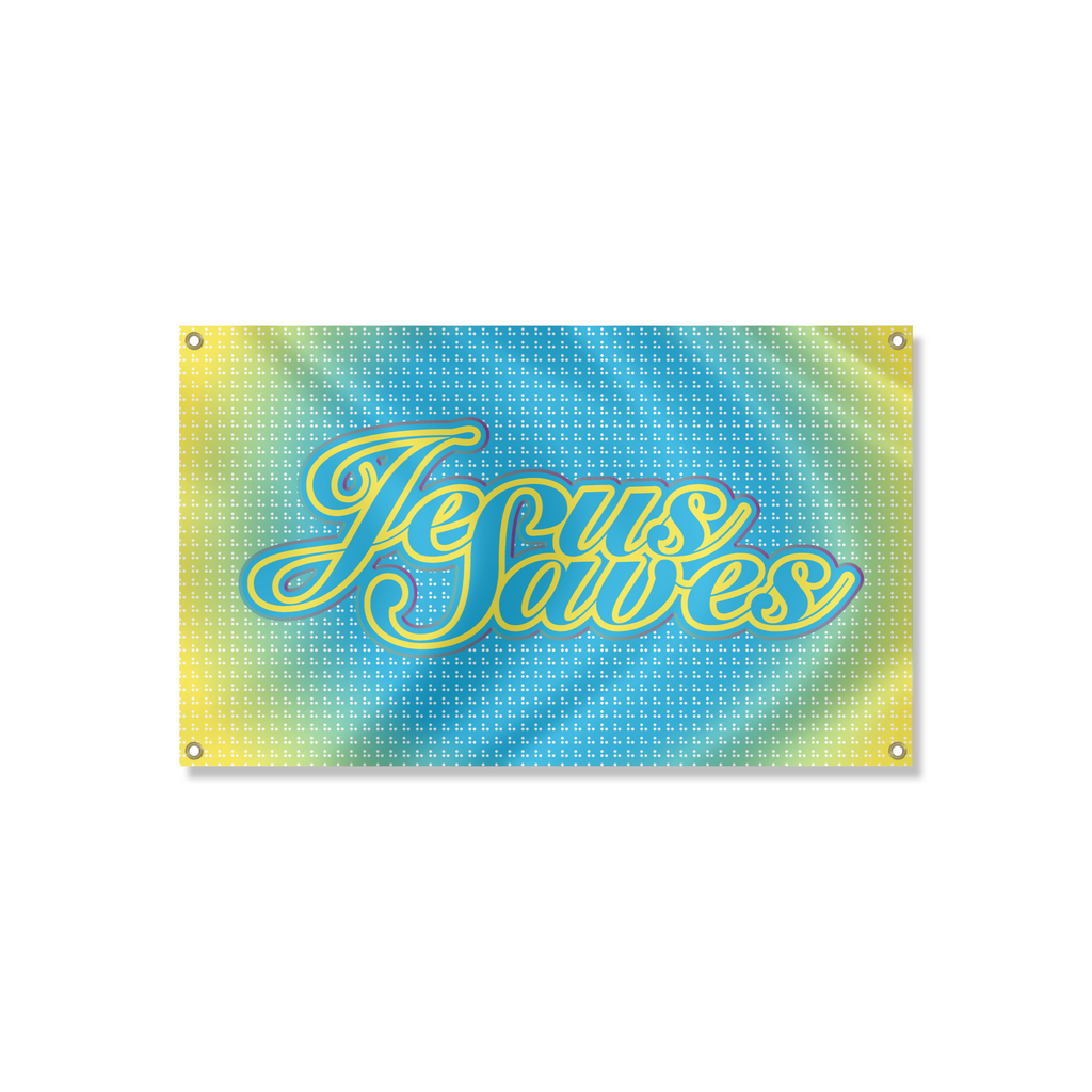 Scripti Flags “Jesus Saves Script” Flag – Blessed Boys