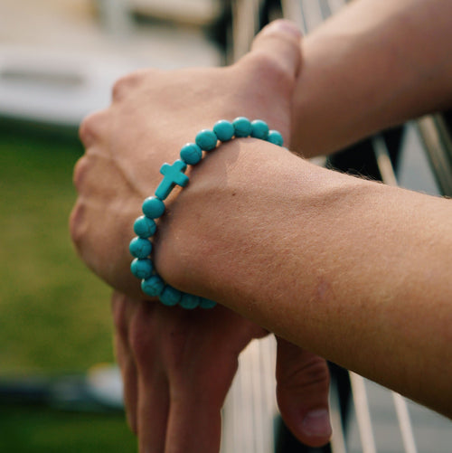 Cross Bead Bracelet