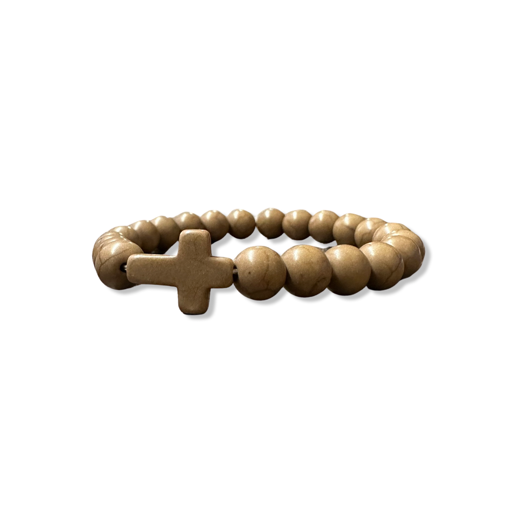 Cross Bead Bracelet
