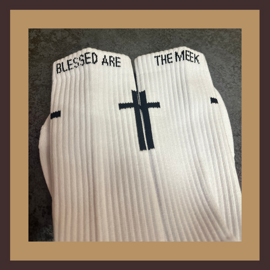 Blessed are the Meek Crew Socks