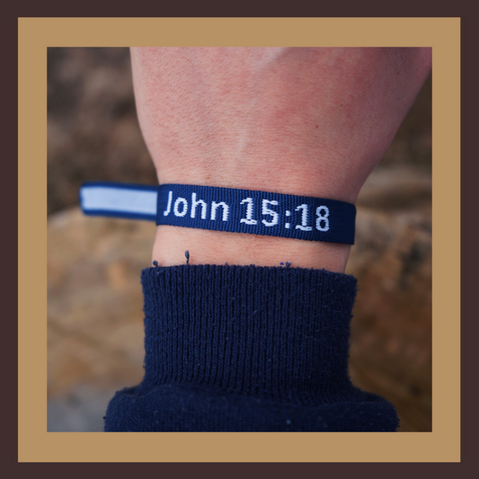 John 15:18 Bible Verse Bracelet