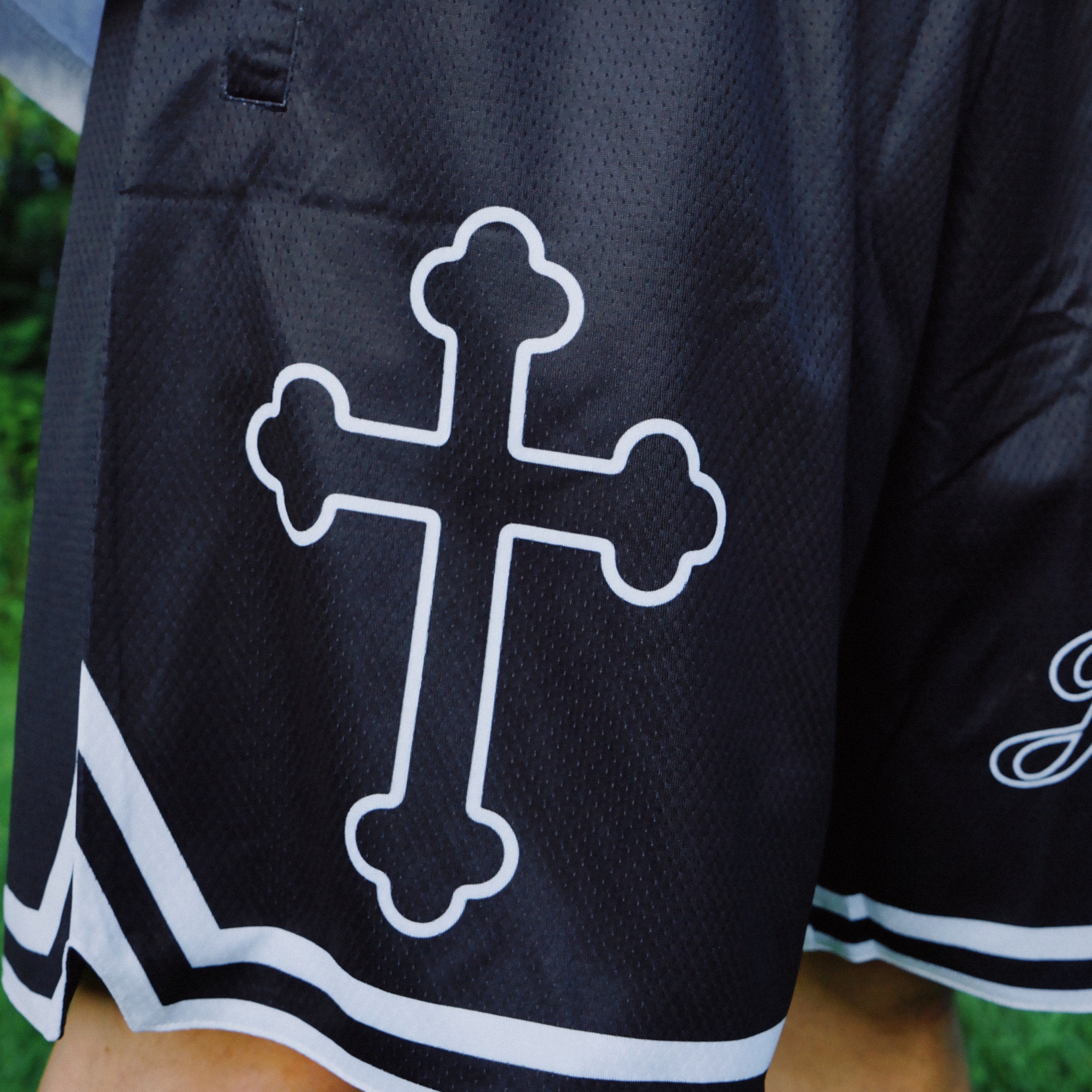 Jesus Saves Shorts (Black)