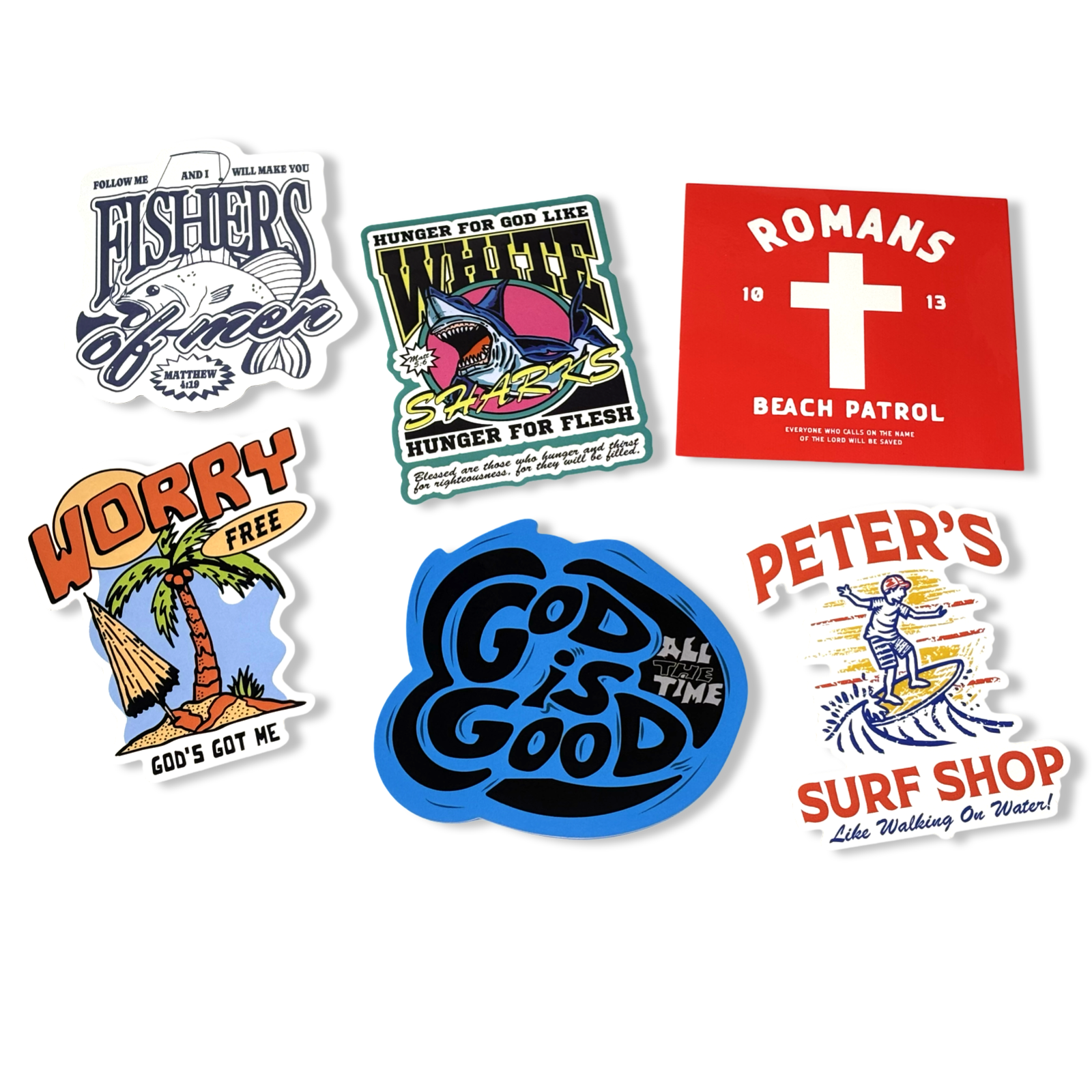 Living Water Sticker Pack – Blessed Boys