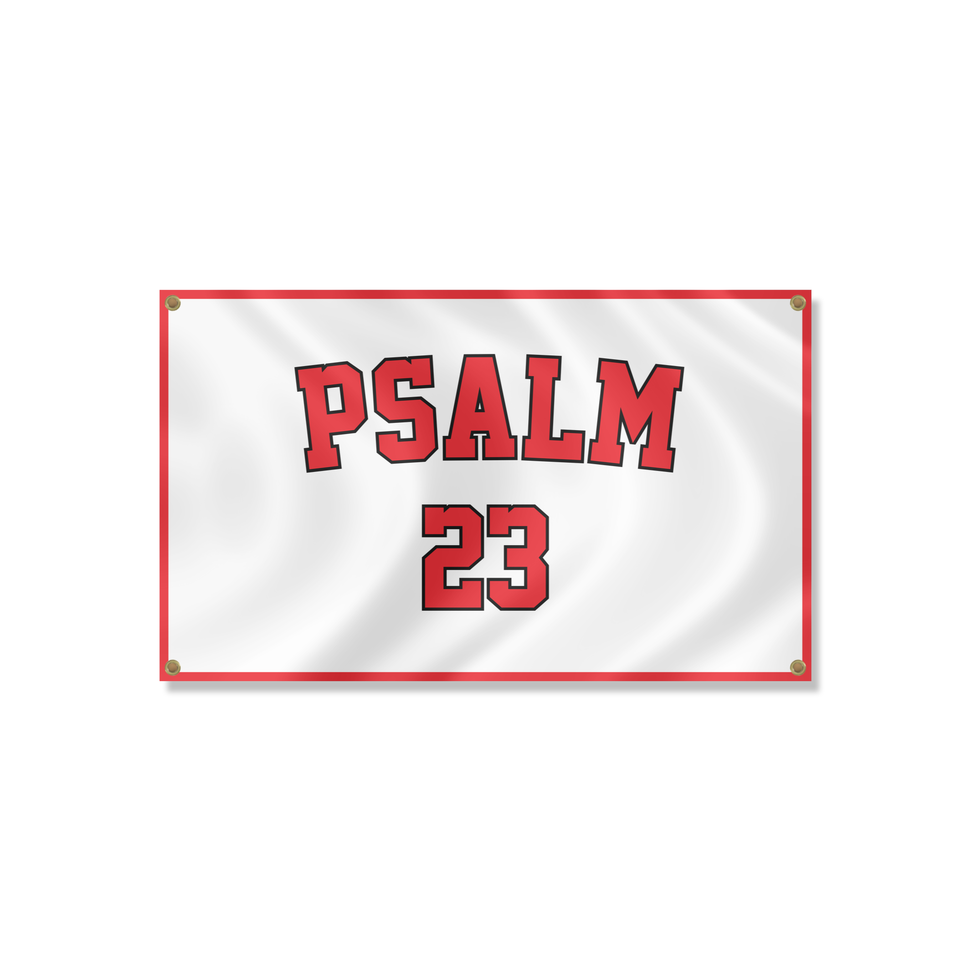 “Psalm 23” Flag (White)