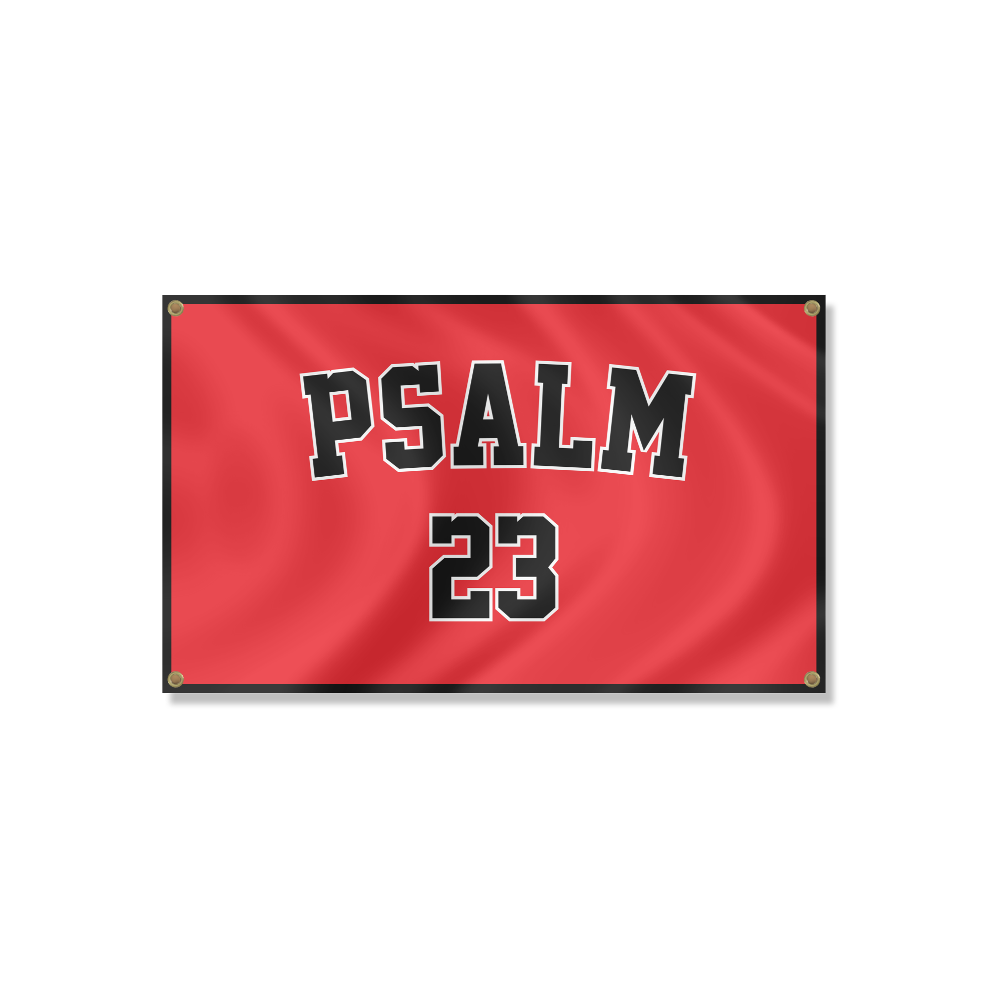 “Psalm 23” Flag (White)