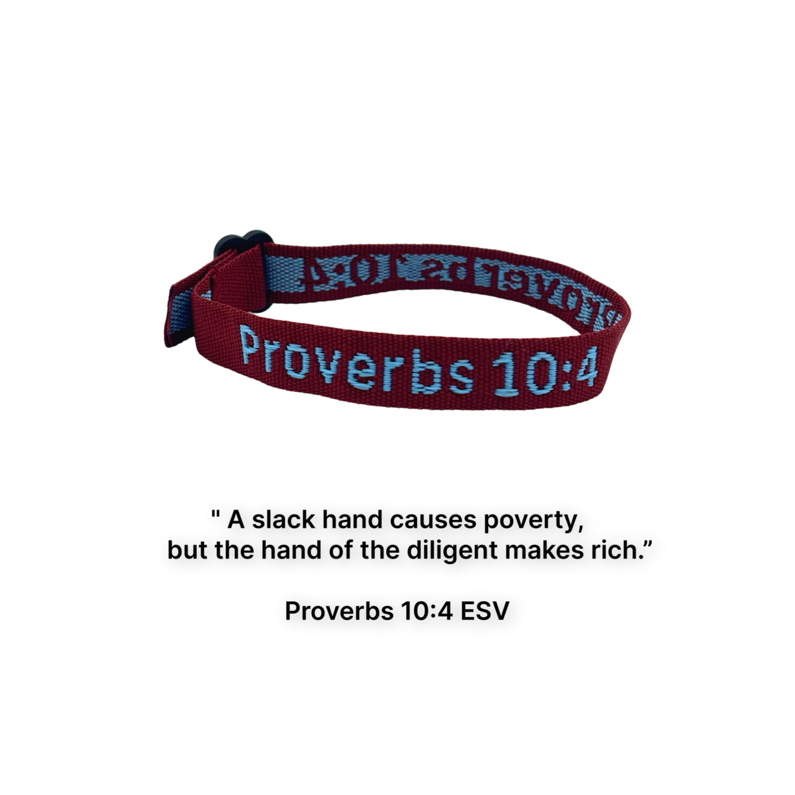 Adjustable Bible Verse Bracelet