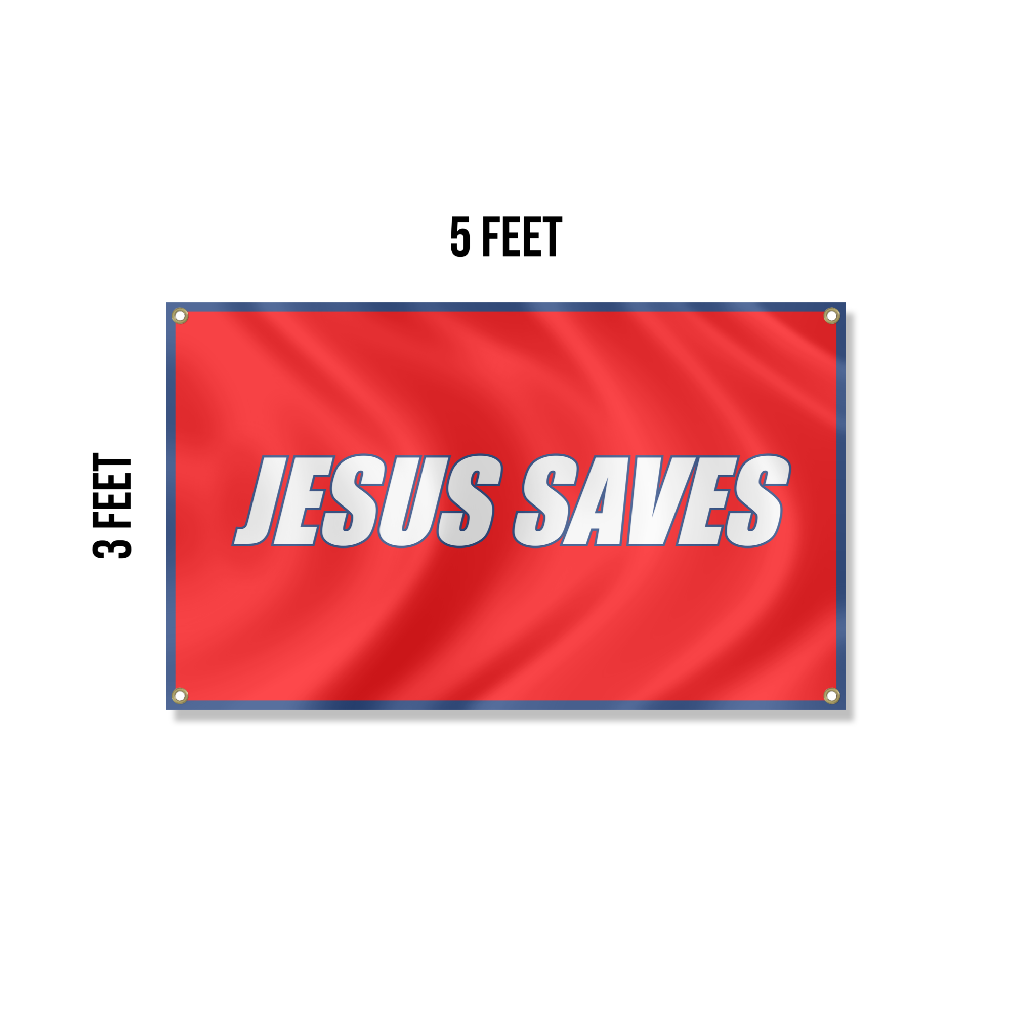 “Jesus Saves” Flag