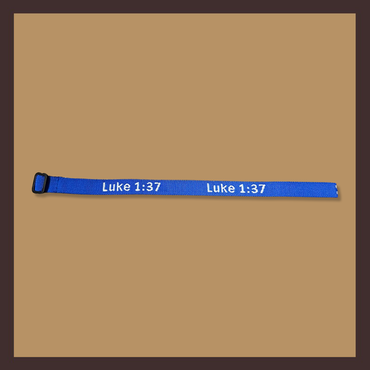 Luke 1:37 Bible Verse Bracelet