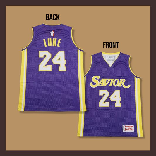 Luke 24 Basketball Jersey (Purple)