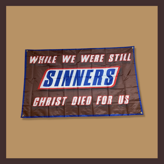 “Jesus Saves Sinners” Flag