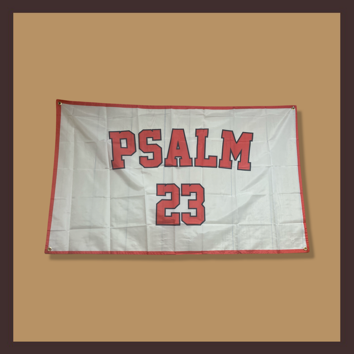 “Psalm 23” Flag (White)