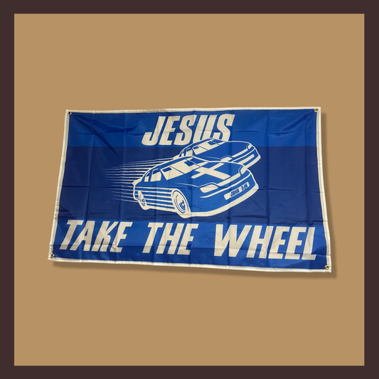 “Jesus Take The Wheel” Flag