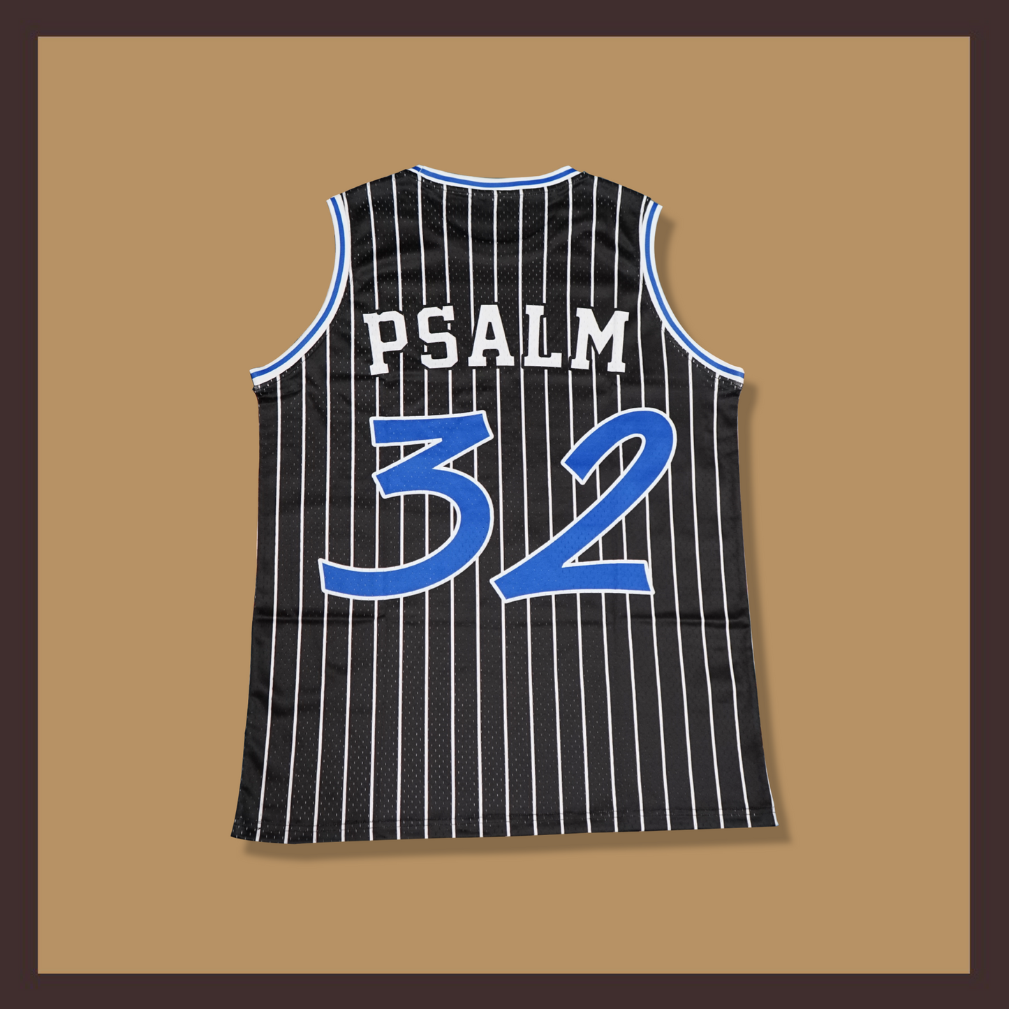 Psalm 32 Basketball Jersey (Black)