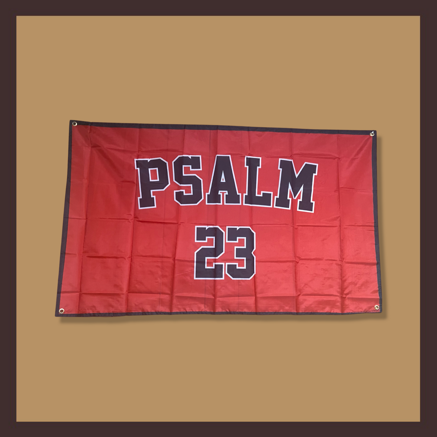 “Psalm 23” Flag (Red)