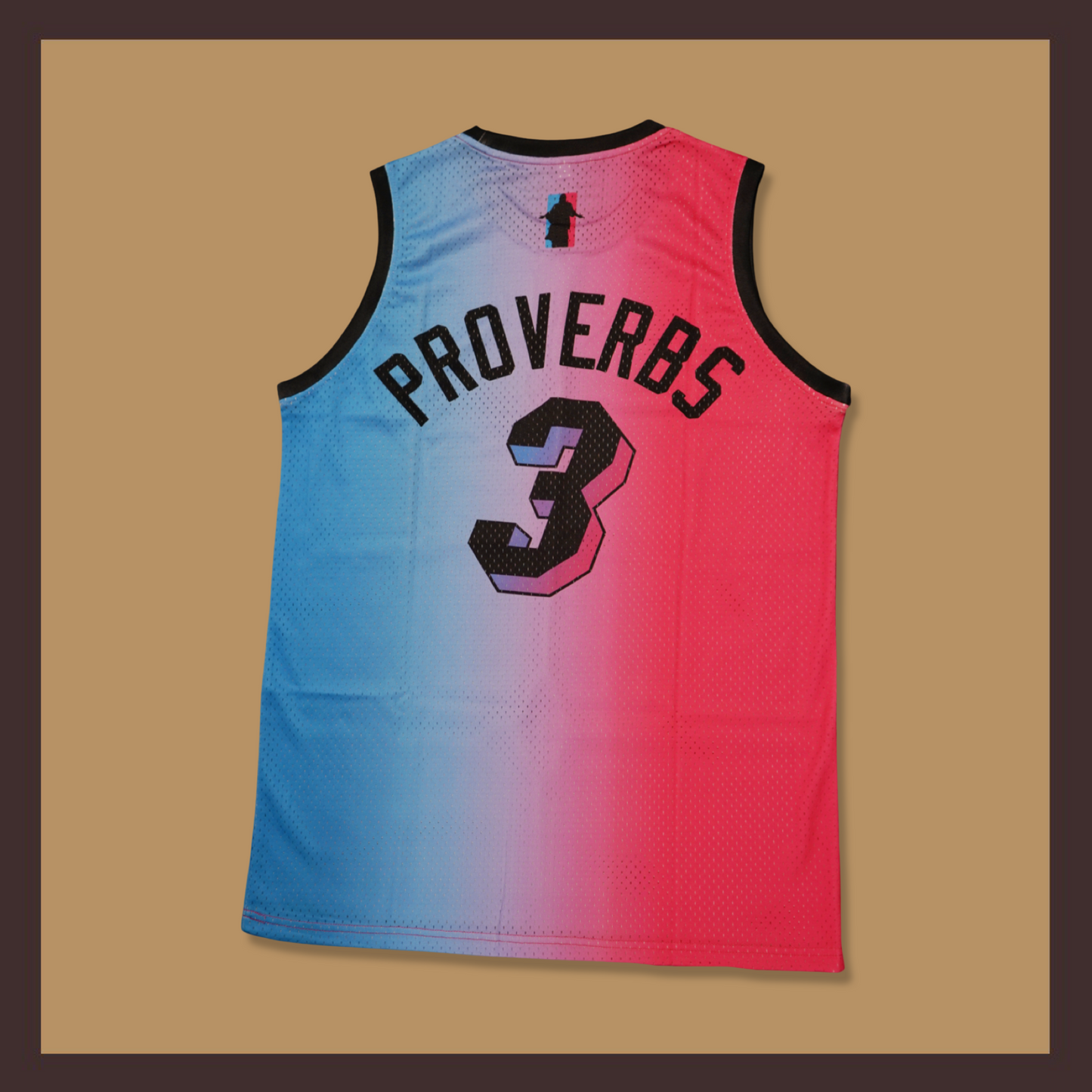 Proverbs 3 Basketball Jersey (Pink/Blue)