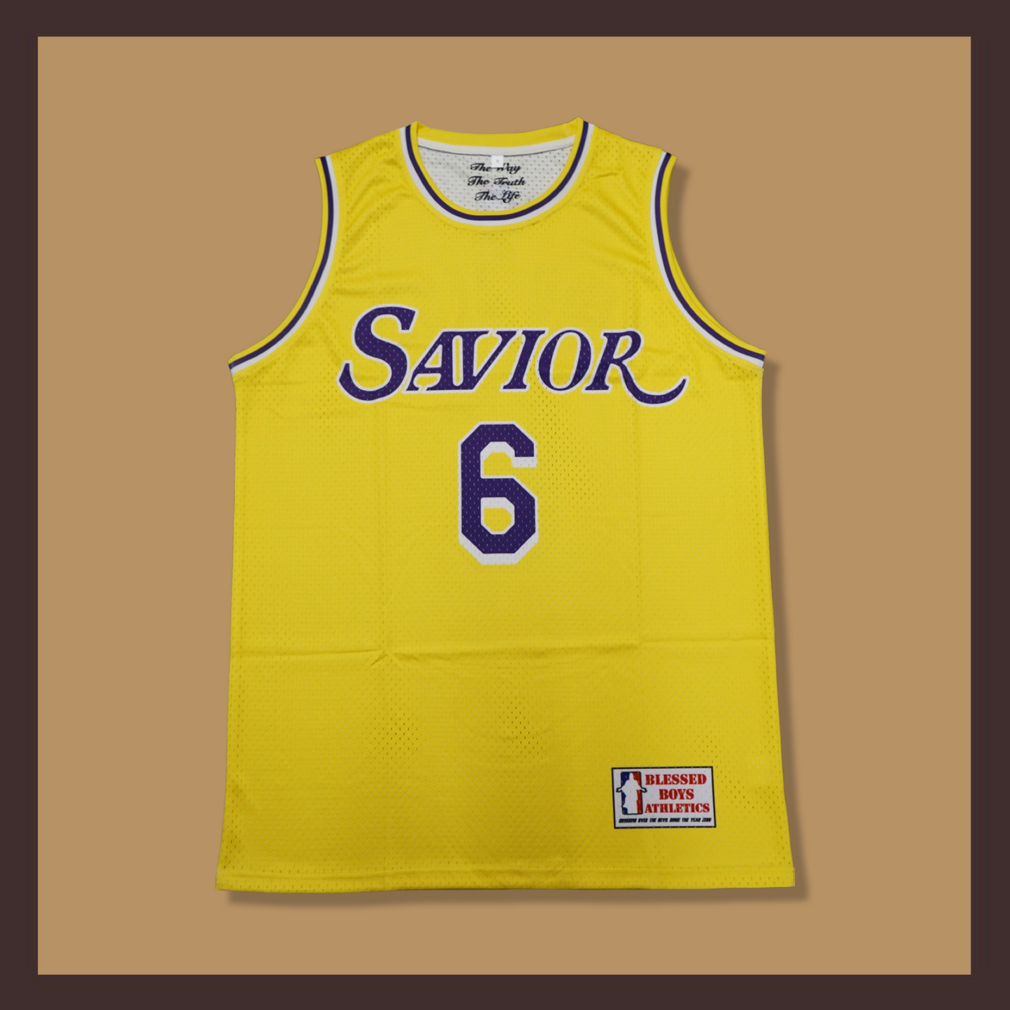 King Jesus Basketball Jersey (Yellow)