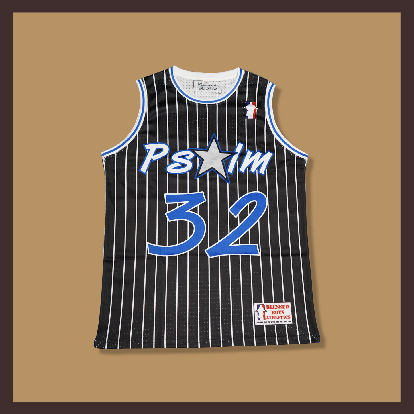 Psalm 32 Basketball Jersey (Black)